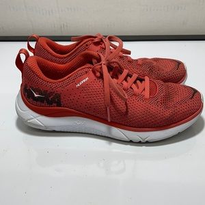 Hoka Humana orange coral speed shoe sz 7.5